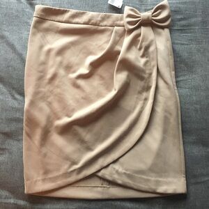 🍉 Bow Tie Front Wrap Mini Skirt